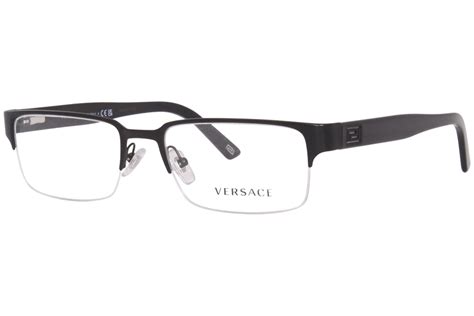 versace ve1184 eyeglasses/frames color 1261 matte black|VE1184 Eyeglasses Frames by Versace.